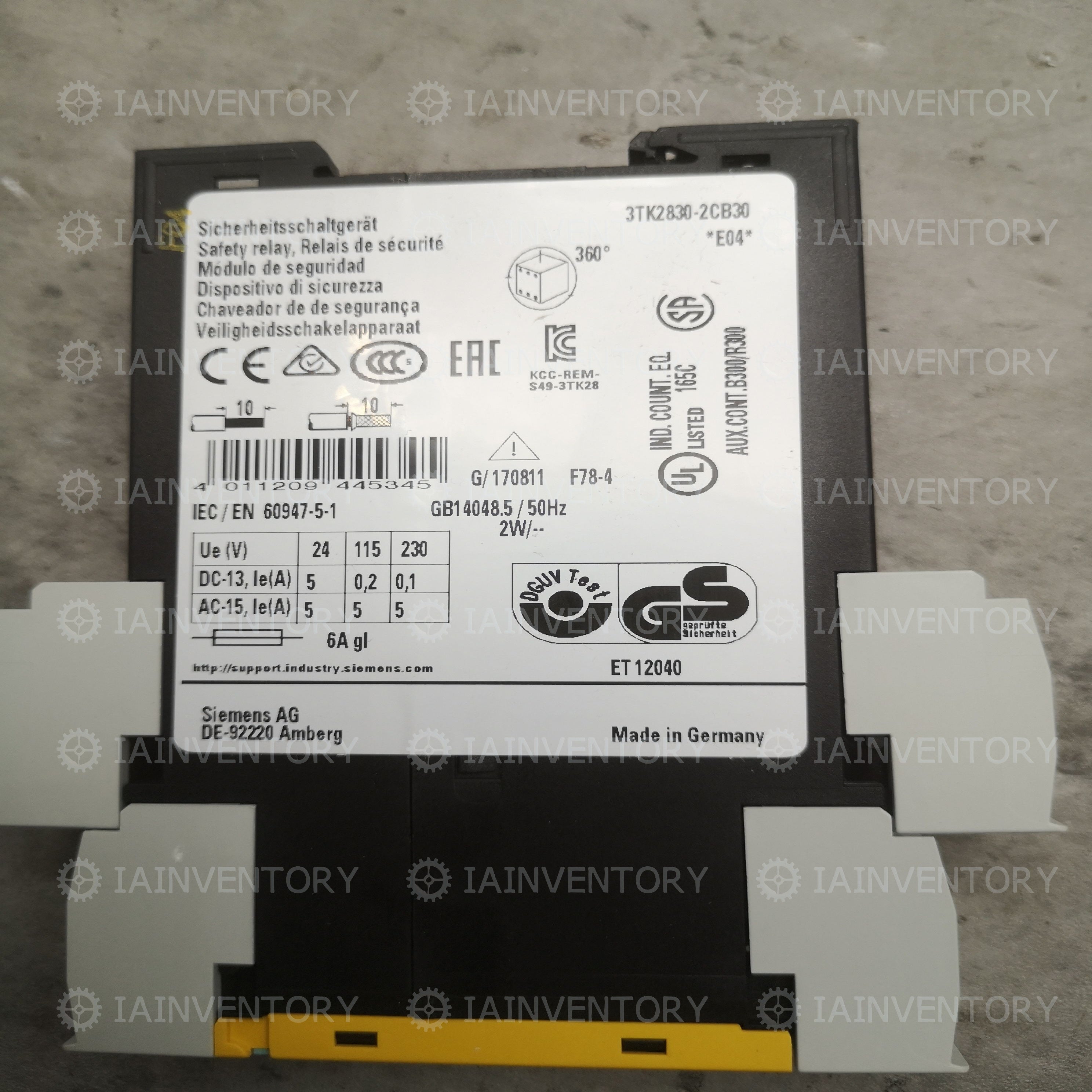 Siemens 3TK2830-2CB30 Relays 3TK2 830-2CB30