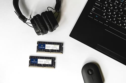 Timetec 16GB DDR4 3200MHz (or 2933MHz or 2666MHz PC4-25600 Non-ECC Unbuffered 1.2V CL22 2Rx8 Dual Rank 260 Pin SODIMM Laptop Notebook PC Computer Memory RAM Module Upgrade