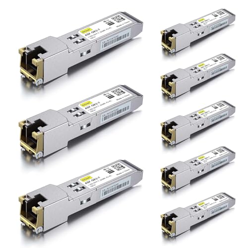 10Gtek 1.25G SFP 1000Base-SX Multimode LC Fiber Transceiver, 850nm MMF, 550m, for Cisco GLC-SX-MMD/SFP-GE-S, Meraki MA-SFP-1GB-SX, Fortinet, Ubiquiti UniFi UF-MM-1G, Mikrotik, TP-Link, Pack of 2|B08BP3JDBV