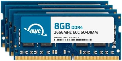 OWC 64GB (2x32GB) DDR4 2666MHz PC4-21300 CL19 2RX8 ECC Unbuffered SODIMM 1.2V 260-pin Memory RAM|B0CBTBR62J