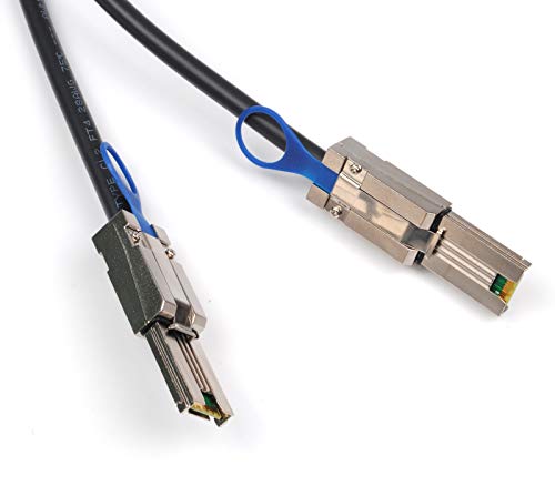 Heretom 2PCS Mini SAS26P SFF-8088 to SFF-8088 2M 6.6 feet External Cable Attached SCSI|B08P5SFWQ7