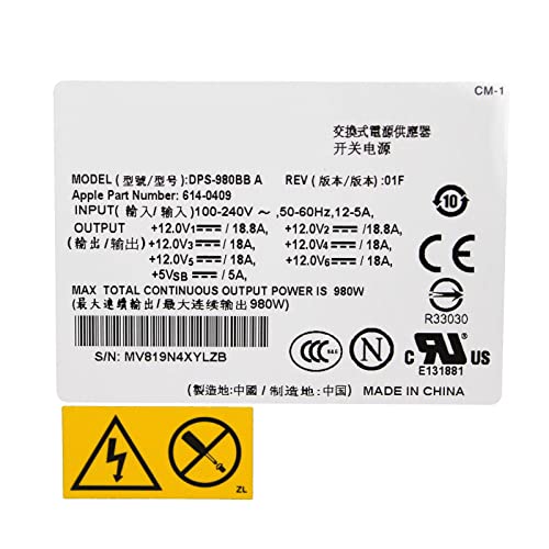 PSU for A1289 MacPro 980W Power Supply FS8001 DPS-980BB A DPS-980BB-1 A DPS-980BB-2 A DPS-980AB A