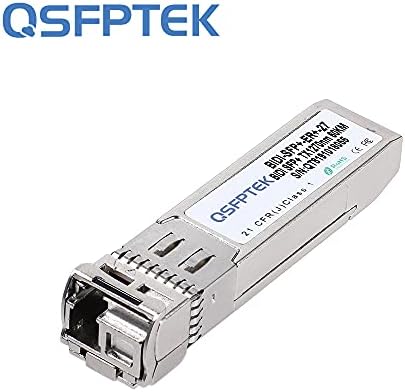 1 Pair 10G SFP+ Bidi Transceivers, 10gbe SFP LC Single-Mode Module, Bi-Directional Mini gbic for Cisco SFP-10G-BXD-I (1330nm-TX/1270nm-RX) / SFP-10G-BXU-I (1270nm-TX/1330nm-RX),10KM, with DDM|B07QLKDZJH