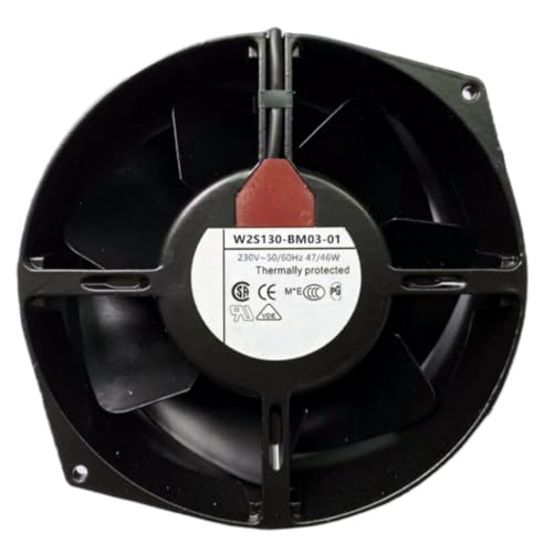 W2S130-BM03-01 Fan 17.2CM for 230V 47/46W 17255 172X150X55MM 2-Wire Cooling Fan|B0DJXWJZLH