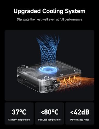 MINISFORUM AI X1 Pro-370 Mini PC AMD Ryzen AI 9 HX 370(12C/24T 96GB DDR5 2TB SSD Desktop Computer, HDMI|DP|2xUSB4 Output, 2xRJ45 Port, WiFi7, BT5.4, AMD Radeon 890M Graphics, Copilot Support AI PC