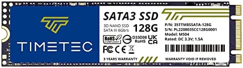 Timetec 512GB SSD 3D NAND SATA III 6Gb/s M.2 2280 NGFF 256TBW Read Speed Up to 550MB/s SLC Cache Performance Boost Internal Solid State Drive for PC Computer Laptop and Desktop (512GB