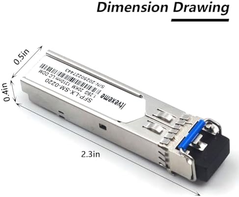 2 Pack 1.25G Multimode SFP LC Module, 1000Base-SX Gigabit Fiber Transceiver, 850nm MMF, 550m, for Router, Network Card, Switch, Firewall etc|B0DYNT62RJ