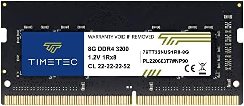 Timetec 16GB DDR4 3200MHz (or 2933MHz or 2666MHz PC4-25600 Non-ECC Unbuffered 1.2V CL22 2Rx8 Dual Rank 260 Pin SODIMM Laptop Notebook PC Computer Memory RAM Module Upgrade