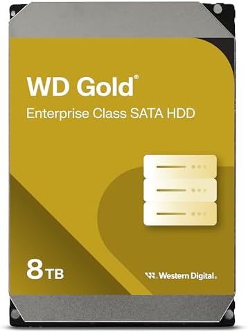 Western Digital 24TB WD Gold Enterprise Class SATA Internal Hard Drive HDD - 7200 RPM, SATA 6 Gb/s, 512 MB Cache, 3.5" - WD242KRYZ|B0DMB8BV8V