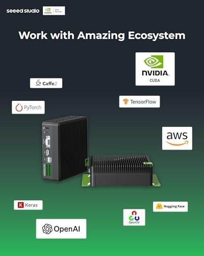 reComputer J4011-Edge AI Device with NVIDIA Jetson Orin™ NX 8GB Module, 4xUSB 3.2, M.2 Key E & Key M Slot, Aluminum case, Pre-Installed Jetpack System with NVIDIA Jetpack™ on 128GB NVMe SSD|B0D9XXD35V