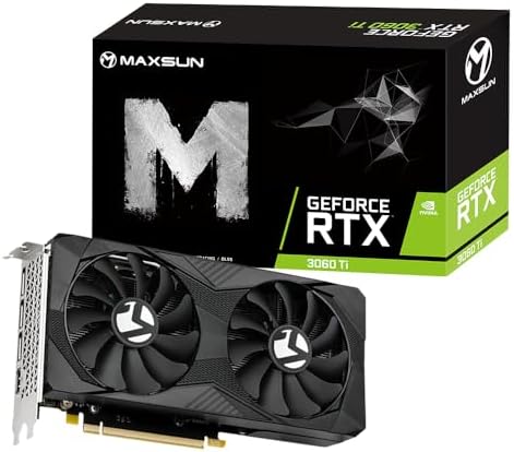 maxsun Graphics Card GeForce RTX 3060 Ti OC Edtion 8G Vidoe Gaming Computer Graphics Cards for Copmputer Gaming PC PCI Express 4.0 x16 HDMI 2.1 GPU (GDDR6 8G)|B0F2MFC26C