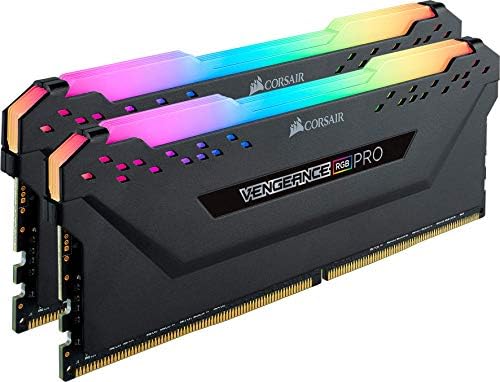 CORSAIR Vengeance RGB PRO DDR4 RAM 32GB (2x16GB 3600MHz CL18-22-22-42 1.35V Intel AMD Desktop Computer Memory - Black (CMW32GX4M2Z3600C18