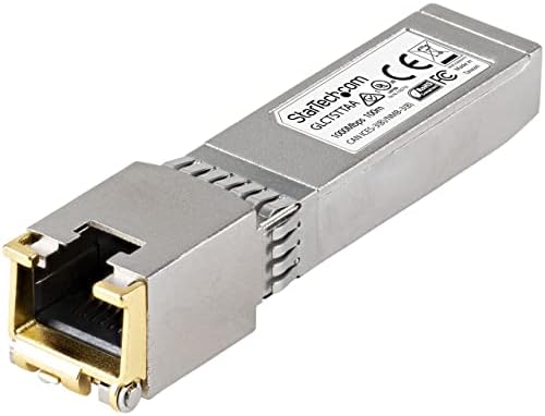 StarTech.com Cisco SFP-GE-T Compatible - Gigabit SFP - 10/100/1000 Mbps - RJ45 Port - 1000Base-T - Copper SFP - GBIC Module
