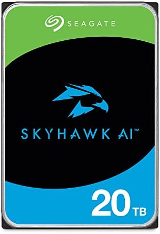 Seagate Skyhawk 4TB Video Internal Hard Drive HDD – 3.5 Inch SATA 6Gb/s 64MB Cache for DVR NVR Security Camera System with Drive Health Management and in-House Rescue Services (ST4000VXZ16/016