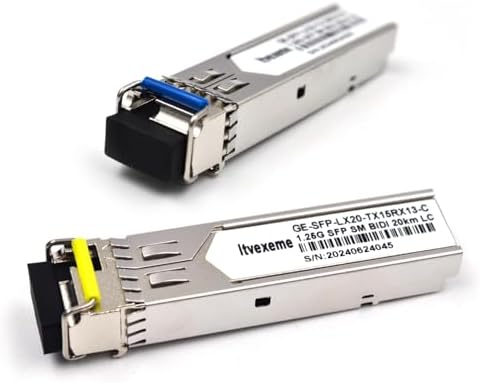 2 Pack 1.25G Multimode SFP LC Module, 1000Base-SX Gigabit Fiber Transceiver, 850nm MMF, 550m, for Router, Network Card, Switch, Firewall etc|B0DYNT62RJ