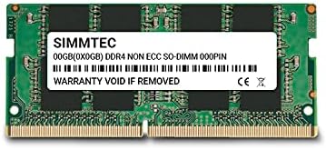 Simmtec RAM 64GB (2x32GB) DDR4 3200MHz SODIMM PC4-25600 (PC4-3200AA) CL22 1.2V Non-ECC SO-DIMM 260 Pin - Laptop, Notebook & AIO Computer Memory Upgrade Kit|B09HFRRW2N