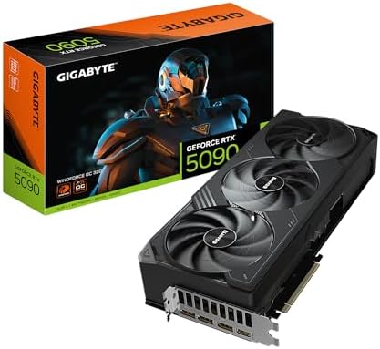 GIGABYTE GeForce RTX 5090 Gaming OC 32G Graphics Card, WINDFORCE Cooling System, 32GB 512-bit GDDR7, GV-N5090GAMING OC-32GD Video Card|B0DT7GBNWQ