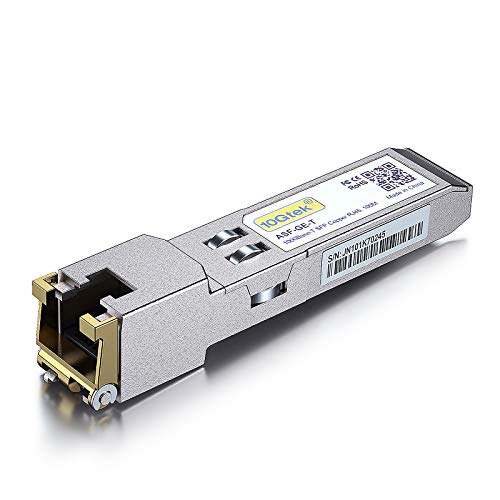 10Gtek 1.25G SFP 1000Base-SX Multimode LC Fiber Transceiver, 850nm MMF, 550m, for Cisco GLC-SX-MMD/SFP-GE-S, Meraki MA-SFP-1GB-SX, Fortinet, Ubiquiti UniFi UF-MM-1G, Mikrotik, TP-Link, Pack of 2|B08BP3JDBV