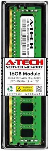 A-Tech 64GB Kit (2x32GB DDR4 2666MHz PC4-21300 ECC RDIMM 2Rx4 Dual Rank 1.2V ECC Registered DIMM 288-Pin Server & Workstation RAM Memory Upgrade Modules (A-Tech Enterprise Series