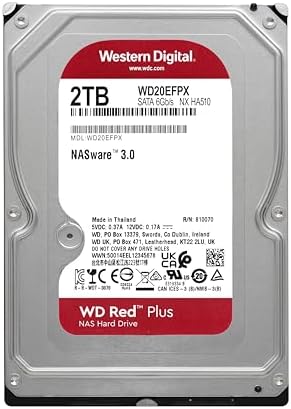Western Digital 24TB WD Red Pro NAS Internal Hard Drive HDD - 7200 RPM, SATA 6 Gb/s, CMR, 512 MB Cache, 3.5" -WD241KFGX|B0DZY2TN8T