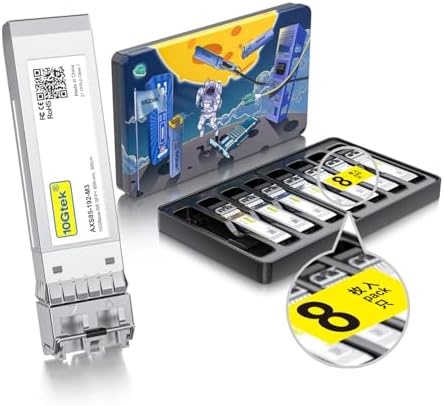 10Gtek 10GBase-T SFP+ to RJ-45 Transceiver, 10Gbe SFP+ Copper Ethernet CAT6a Module, up to 30m, for Cisco SFP-10G-T-S, Ubiquiti UniFi, Fortinet, TP-Link and More|B01KFBFL16