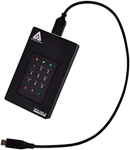 Apricorn 4TB Aegis Fortress L3 FIPS Level 3 USB 3.0 Hardware Encrypted Portable Drive Bundle with 2TB Aegis Padlock USB 3.0 256-Bit AES XTS Hardware Encrypted Portable External Hard Drive|B0D2CPWQL5