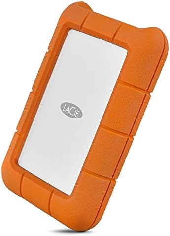 LaCie Rugged Thunderbolt USB-C 5TB External Hard Drive Portable HDD – USB 3.0 compatible, Drop Shock Dust Water Resistant, 1 Mo Adobe CC (STFS5000800