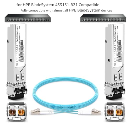 1000BASE-SX SFP Optical Transceiver Module Compatible with HPE Aruba J4858D J4858DCM JL745A Q8N53A ProCurve J4858C J4858B J4858A 850nm 550m DDM Duplex LC MMF 10pcs/Pack|B09MTS8WKP
