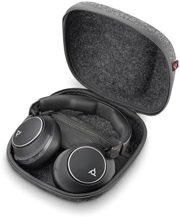 Poly Voyager Surround 80 UC Bluetooth Headset (Plantronics) – Noise-Canceling Mics for Clear Calls – Adaptive ANC – Works w/iPhone, Android, PC/Mac, Zoom, Microsoft Teams (Certified) –Amazon Exclusive|B0BW4XP541