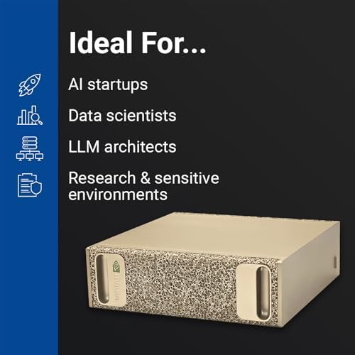 DGX Spark - NVIDIA GB10 Grace Blackwell Superchip, 128 GB LPDDR5x, ARM Processor, 4 TB NVME M.2 SSD Storage