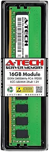 A-Tech Server 32GB Kit (2x16GB DDR4 3200MHz PC4-25600 ECC UDIMM 2Rx8 Dual Rank 1.2V ECC Unbuffered DIMM 288-Pin Server & Workstation RAM Memory Upgrade Modules (A-Tech Enterprise Series