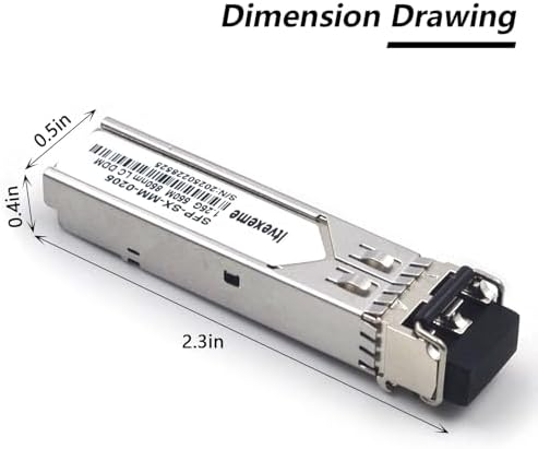 2 Pack 1.25G Multimode SFP LC Module, 1000Base-SX Gigabit Fiber Transceiver, 850nm MMF, 550m, for Router, Network Card, Switch, Firewall etc|B0DYNT62RJ