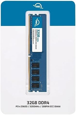 OWC 32GB DDR4 3200 PC4-25600 CL22 2Rx8 288-pin 1.2V ECC Unbuffered UDIMM Memory RAM Module Upgrade Compatible with Dell EMC PowerEdge Tower Server T150 T350
