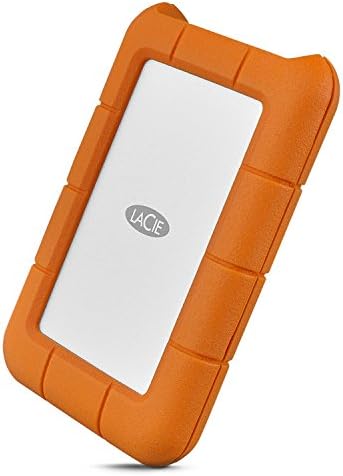 LaCie Rugged USB-C 2TB External Hard Drive Portable HDD – USB 3.0 compatible, Drop Shock Dust Rain Resistant, for Mac and PC Computer Desktop Workstation Laptop, 1 Month Adobe CC (STFR2000800