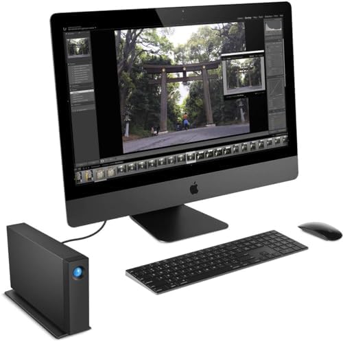 LaCie d2 Professional 14TB External Hard Drive Desktop HDD – Thunderbolt 3 USB-C USB 3.0, 7200 RPM Enterprise Class Drives, for Mac and PC Desktop, 1 Month Adobe CC (STHA14000800