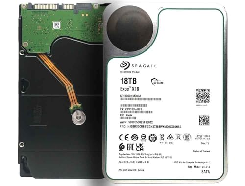 Seagate Exos X18 ST18000NM000J 18 TB Hard Drive - Internal - SATA (SATA/600) (Renewed)|B0D5KR38K1