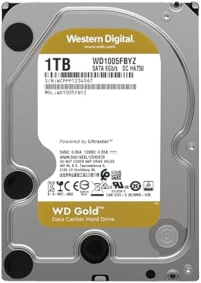 Western Digital 16TB WD Gold Enterprise Class Internal Hard Drive - 7200 RPM Class, SATA 6 Gb/s, 512 MB Cache, 3.5" - WD161KRYZ|B089S33PR3