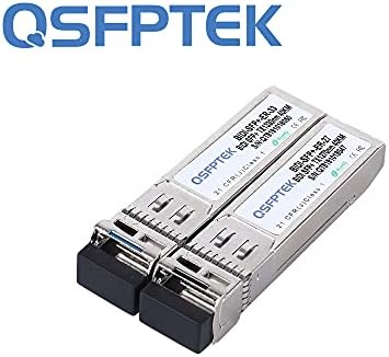 1 Pair 10G SFP+ Bidi Transceivers, 10gbe SFP LC Single-Mode Module, Bi-Directional Mini gbic for Cisco SFP-10G-BXD-I (1330nm-TX/1270nm-RX) / SFP-10G-BXU-I (1270nm-TX/1330nm-RX),10KM, with DDM|B07QLKDZJH
