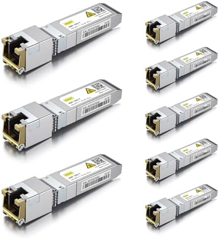 10Gtek 10GBase-LR SFP+ Transceiver, 10G 1310nm SMF SingleMode Fiber Optic Module, 10km, for Cisco SFP-10G-LR, Meraki MA-SFP-10GB-LR, Ubiquiti UniFi UF-SM-10G, Fortinet, Mikrotik, Netgear, Pack of 2|B08BP4M8LV