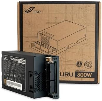FSP FlexGURU Power Supply, Flex ATX 300W, 80 Plus Gold, Full Modular, 5 Year Warranty (FSP300-57FCB)|B0DK2HL8NT
