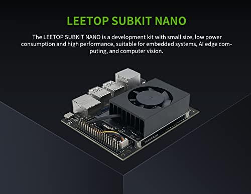 Jetson Nano Kit with SD Slot,Based on N-VIDIA Jetson Nano SOM onboard 16GB EMMC for AI Machine Learning(Fan Cooling)|B09WH5TJMJ