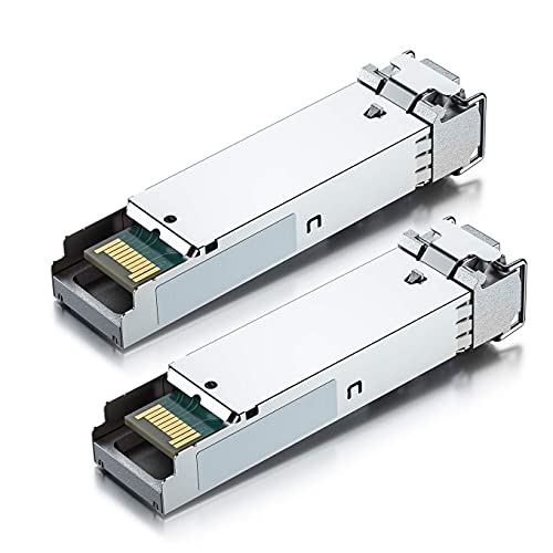 10GTEK 1.25G SFP-T, 1000BASE-T Copper SFP, SFP to RJ45 SFP Module Transceiver for Cisco SFP-GE-T, Meraki, Fortinet, Ubiquiti UniFi UF-RJ45-1G, D-Link, Supermicro, Netgear, TP-Link and More|B00U77IJ2M