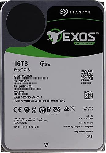 Seagate ST16000NM002G-R - Seagate 16TB 3.5" SAS 7.2K 12Gb/s Hard Drive