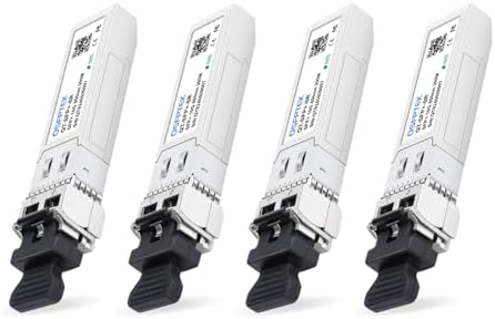 4Pack 10GBASE-T SFP+ to RJ45 Copper Module Mini-GBIC Transceiver for Cisco SFP-10G-T-S, Ubiquiti UF-RJ45-10G , Netgear, Mikrotik, D-Link, Supermicro, TP-Link, Linksys, CAT6A/CAT7, up to 100FT(30M)|B08P4MJ36T