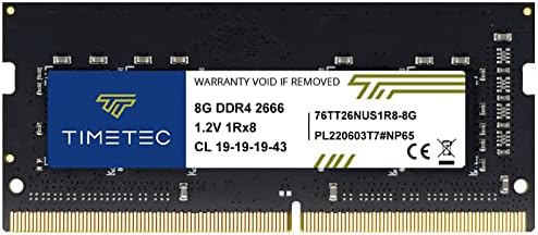 Timetec Elite DDR4 32GB Kit (2 x 16GB) 2666MHz (DDR4-2666) PC4-21300 CL19 Non-ECC Unbuffered 1.2V 2Rx8 Dual Rank 260 Pin SODIMM Laptop Notebook PC Computer Memory RAM Upgrade|B0G2RK9BL6