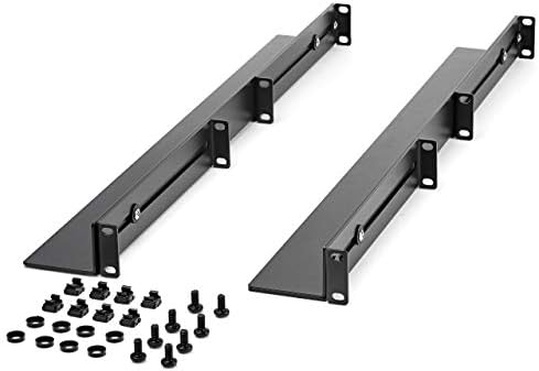 StarTech.com 1U 19 inch Server Rack Rails - 24-36 inch Adjustable Depth - Universal 4 Post Rack Mount Rails - Network Equipment/Server/UPS Mounting Rail Kit HPE ProLiant Dell PowerEdge (UNIRAILS1UB)|B083N35SCZ