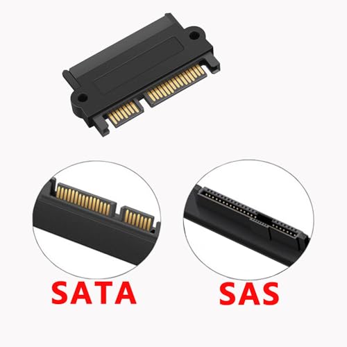SFF-8482 29-pin SAS to SATA Unidirectional Adapter - This is a SATA 22-pin Conversion Adapter for use with SAS Hard Disk Drives on motherboards|B0DYF4RSBD