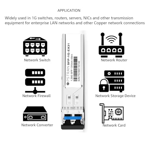 1000BASE-SX SFP Optical Transceiver Module Compatible with HPE Aruba J4858D J4858DCM JL745A Q8N53A ProCurve J4858C J4858B J4858A 850nm 550m DDM Duplex LC MMF 10pcs/Pack|B09MTS8WKP