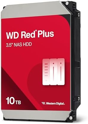 Western Digital 22TB WD Red Pro NAS Internal Hard Drive HDD - 7200 RPM, SATA 6 Gb/s, CMR, 512 MB Cache, 3.5" - WD221KFGX|B0B5W1CQ8W