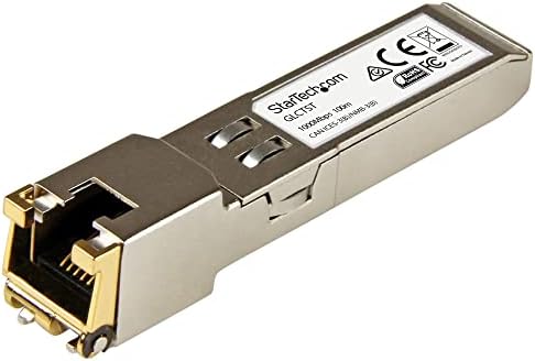 StarTech.com Cisco SFP-GE-T Compatible - Gigabit SFP - 10/100/1000 Mbps - RJ45 Port - 1000Base-T - Copper SFP - GBIC Module